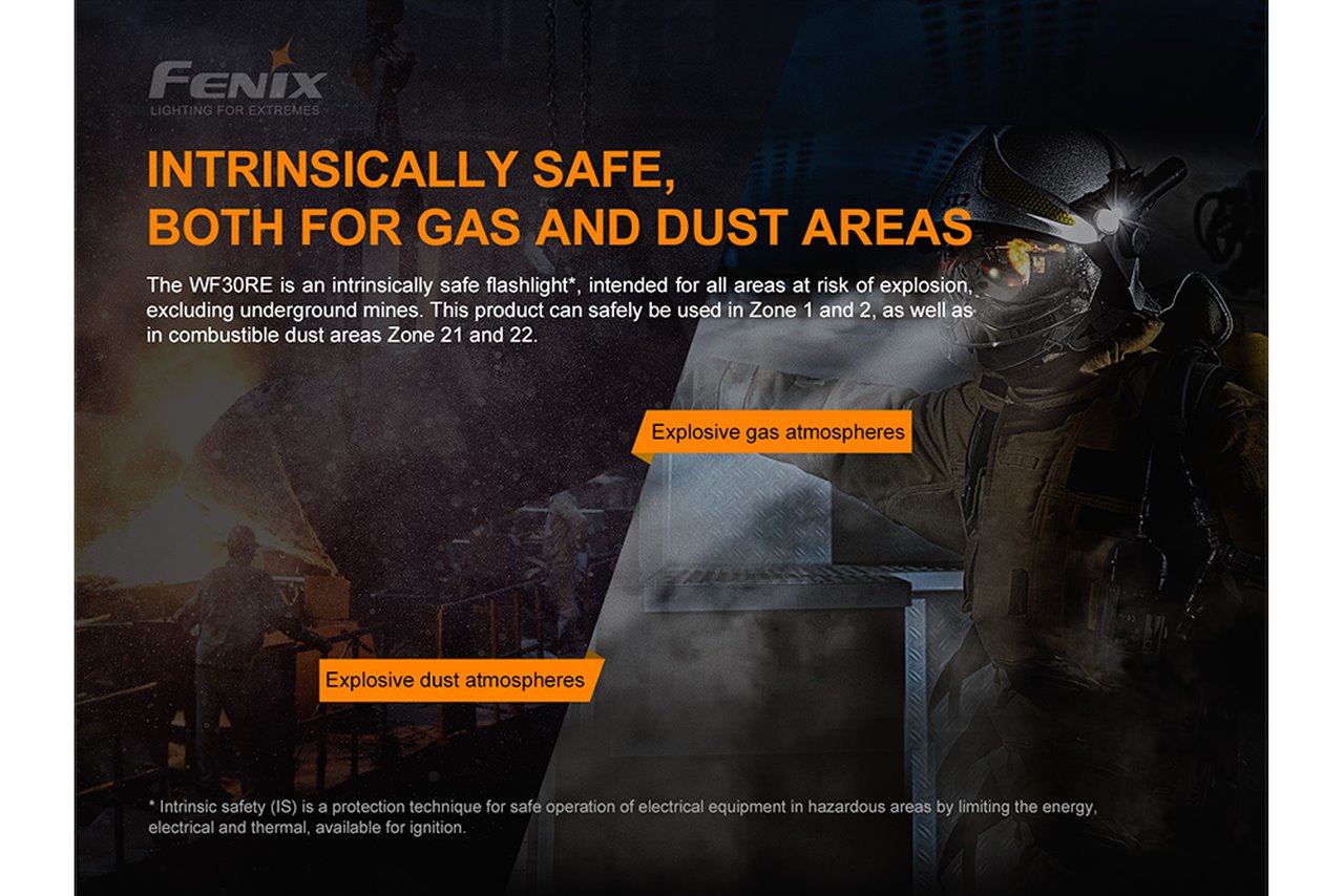 Fenix WF30RE Intrinsically Safe Flashlight