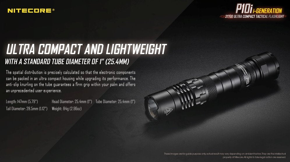 Nitecore P10i 1800 Lumens Ultra Compact Tactical Flashlight