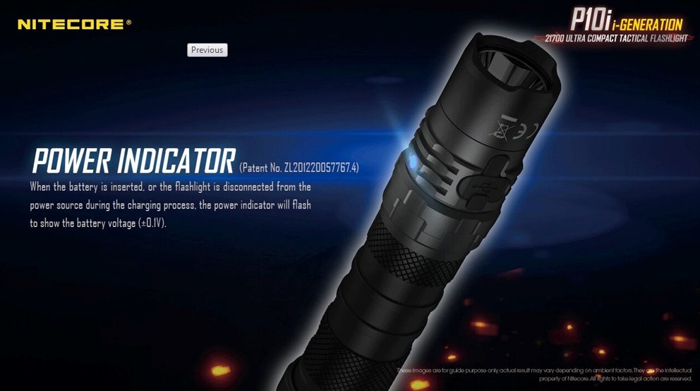 Nitecore P10i 1800 Lumens Ultra Compact Tactical Flashlight