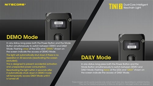 Nitecore Tini 2 500 Lumen Rechargeable Keychain Flashlight - Options
