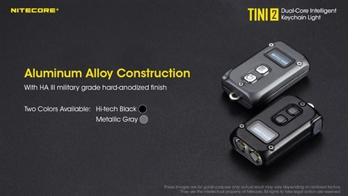 Nitecore Tini 2 500 Lumen Rechargeable Keychain Flashlight - Options