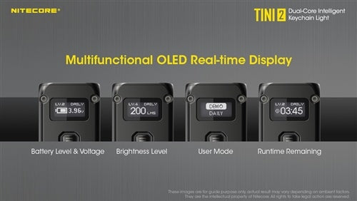 Nitecore Tini 2 500 Lumen Rechargeable Keychain Flashlight - Options