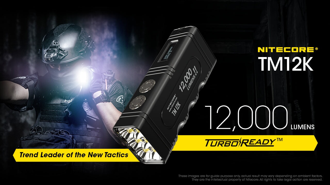 Nitecore TM12K 12000 Lumens Handheld Flashlight