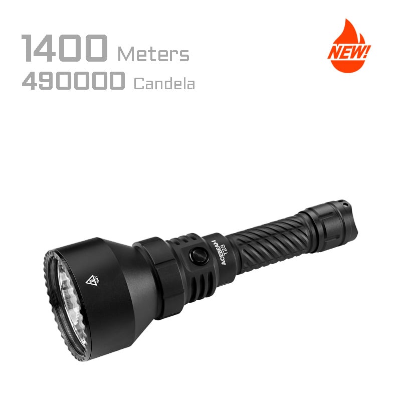 “Acebeam T29 long-range hunting flashlight – High-throw LED for outdoor and night hunting”