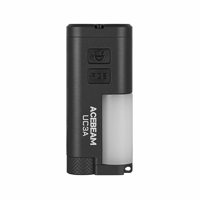 Acebeam UC3A – Compact Multi-Color RGB EDC Flashlight with 270° Auxiliary Light