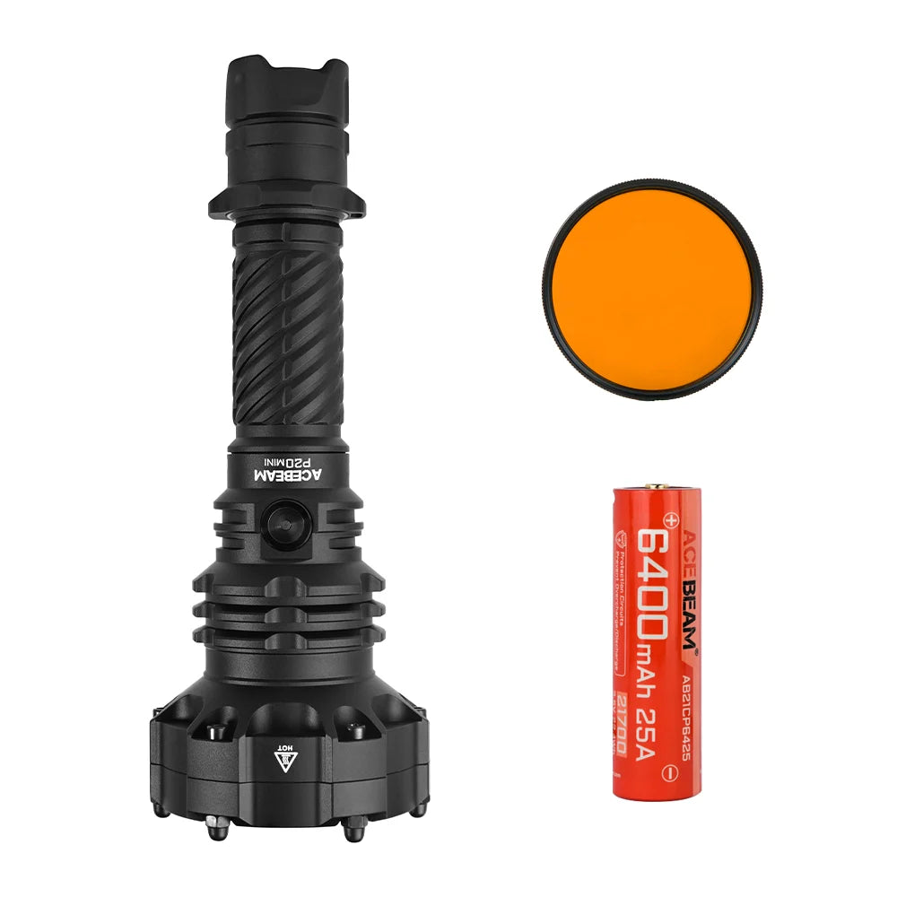 Acebeam P20 Mini – 4,000 Lumen Long-Distance Tactical Flashlight | 1,035m Throw - Options