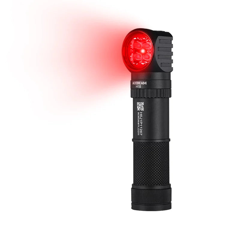 Acebeam H18 2700 Lumens 5000K High CRI Dual-Light Right Angle Headlamp