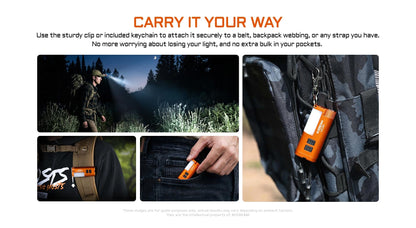 Acebeam UC3A – Compact Multi-Color RGB EDC Flashlight with 270° Auxiliary Light