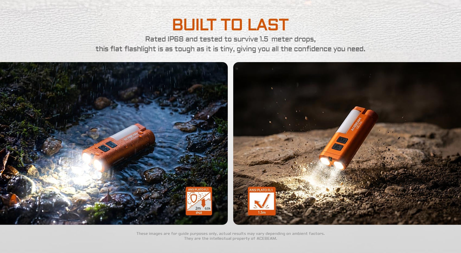 Acebeam UC3A – Compact Multi-Color RGB EDC Flashlight with 270° Auxiliary Light