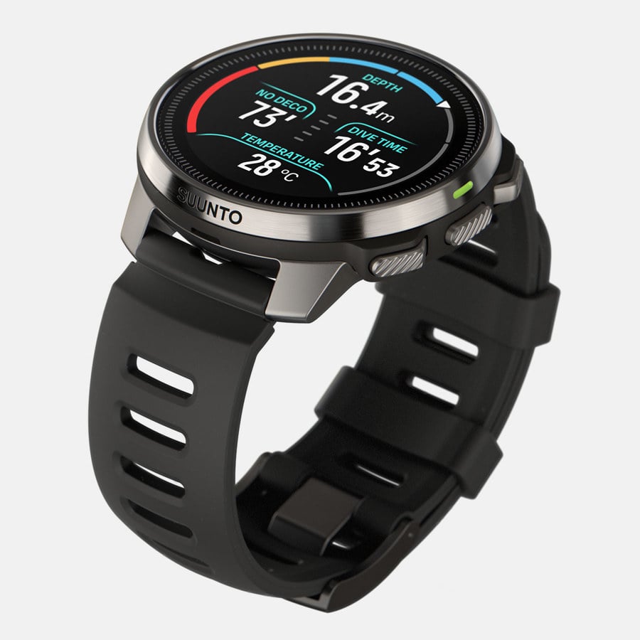 Suunto Ocean Steel Sports Watch with GPS, dive mode, and stainless steel case for outdoor and fitness tracking