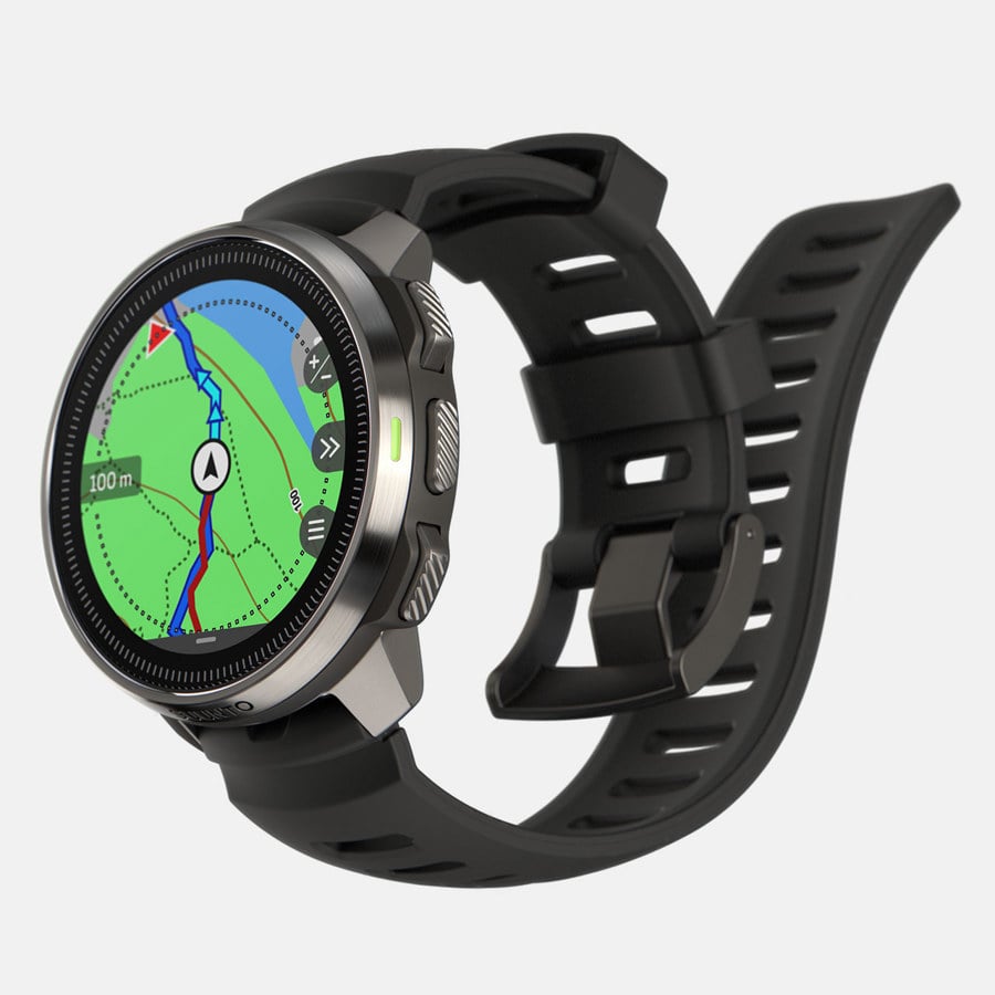 Suunto Ocean Steel Sports Watch with GPS, dive mode, and stainless steel case for outdoor and fitness tracking