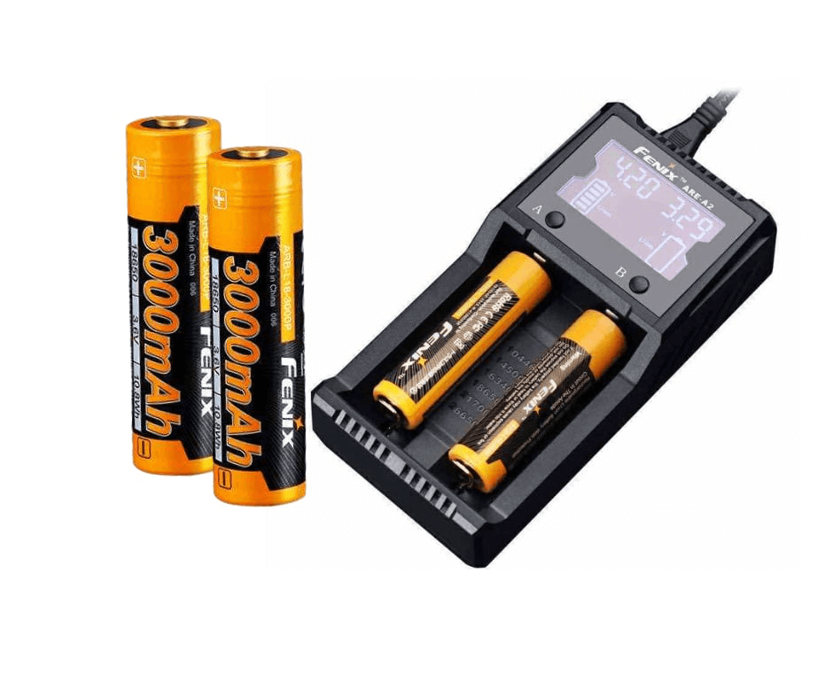 Fenix ARE-A2 Charger+ 2x Fenix ARB-L18-3000P Batteries