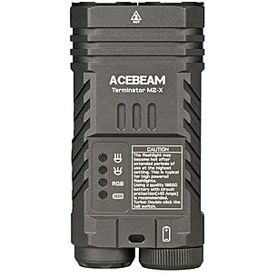 Acebeam Terminator M2-X Dual Head LEP/LED Flashlight - Options