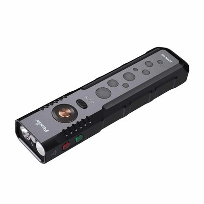 Fenix E08R UE – Flat EDC Flashlight with Green Laser, Body Lights &amp; Digital Dice - Options