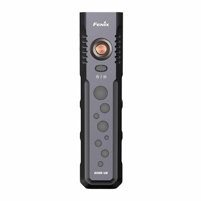 Fenix E08R UE – Flat EDC Flashlight with Green Laser, Body Lights &amp; Digital Dice - Options