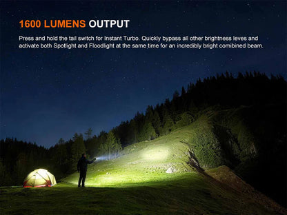 Fenix E08R UE – Flat EDC Flashlight with Green Laser, Body Lights &amp; Digital Dice - Options