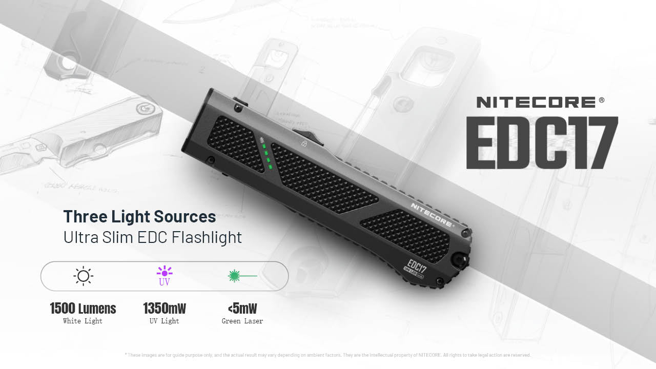 Nitecore EDC17 1500 Lumen Rechargeable EDC Flashlight
