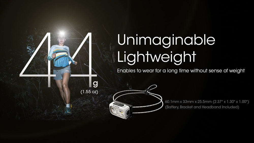“Nitecore NU21 ultralight rechargeable headlamp – 360 lumen compact outdoor headlamp”