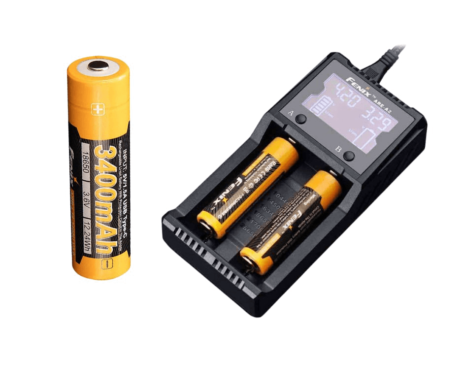 Fenix ARE-A2 Charger+ 1x Fenix ARB-L18-3400U V3 Battery