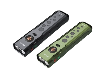 Fenix E08R UE – Flat EDC Flashlight with Green Laser, Body Lights &amp; Digital Dice - Options
