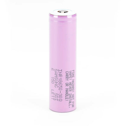 Samsung 30Q 18650 3000mAh 15A Rechargeable Battery - Button Top