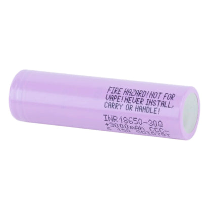 Samsung 30Q 18650 3000mAh 15A Rechargeable Battery - Flat Top