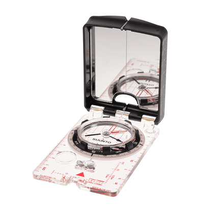 Suunto MC-2 NH G Mirror Compass with global needle, sighting mirror, and declination adjustment for professional outdoor navigation