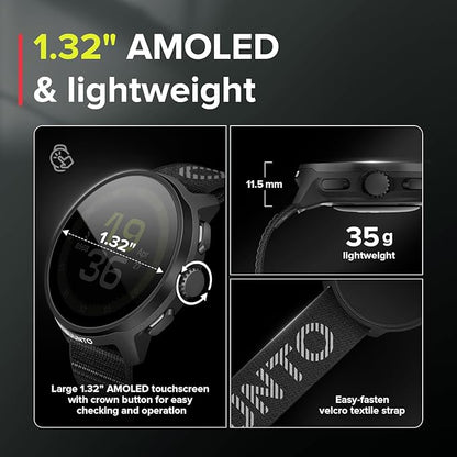 Suunto Run Sports Watch with GPS tracking, heart rate monitor, and performance metrics for cycling, running, and endurance training