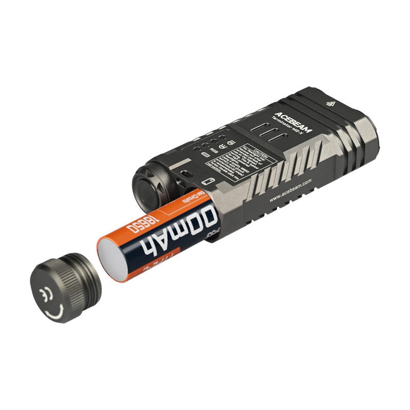 Acebeam Terminator M2-X Dual Head LEP/LED Flashlight - Options