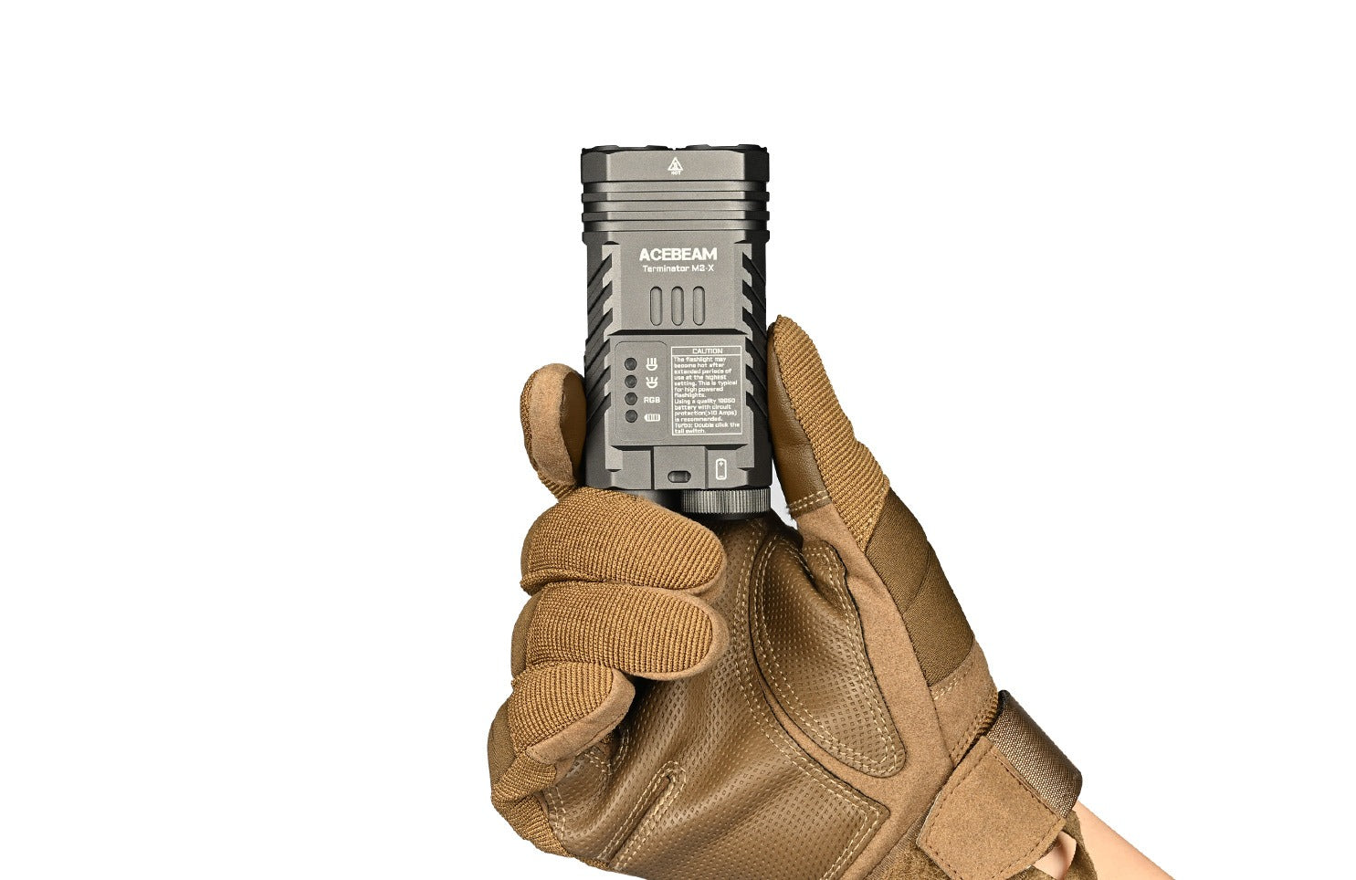 Acebeam Terminator M2-X Dual Head LEP/LED Flashlight - Options