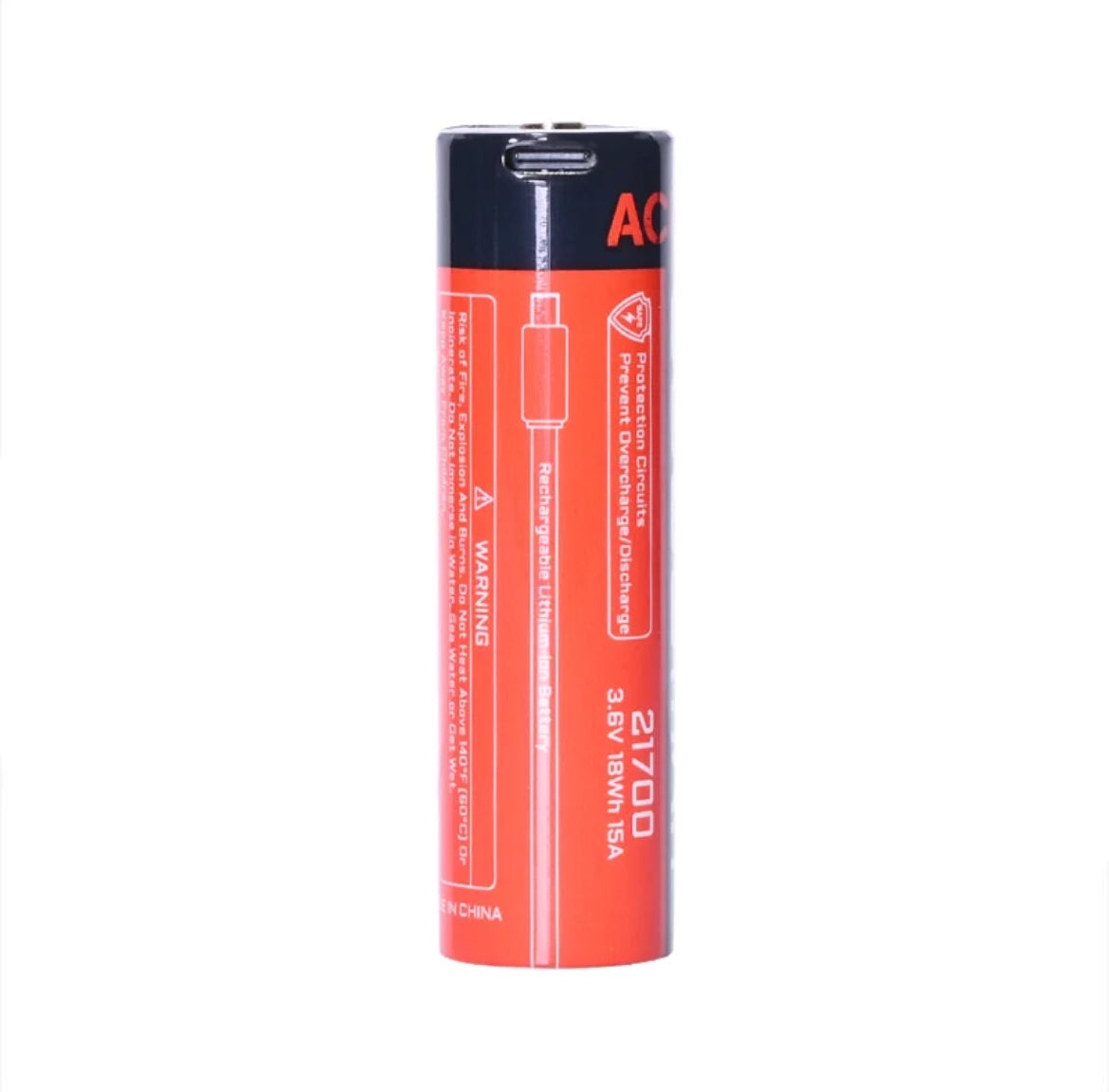 Acebeam 21700 Li-ion USB-C Rechargeable Battery-5000mAh