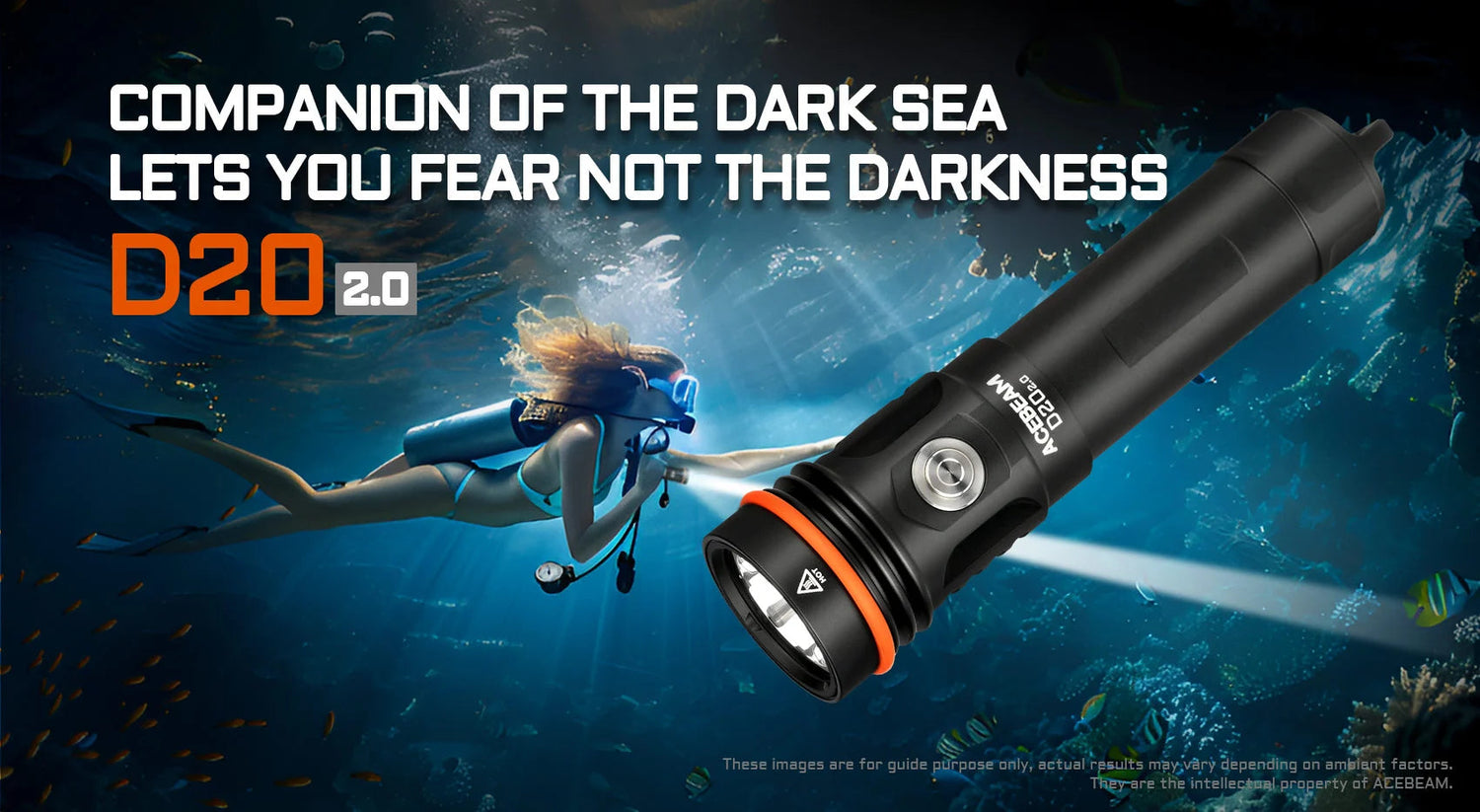 Acebeam D20 2.0 Dive Flashlight