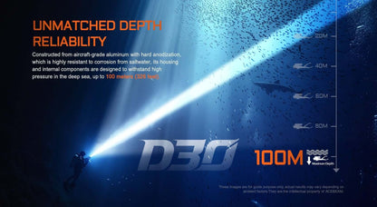 Acebeam D30 Diving Flashlight