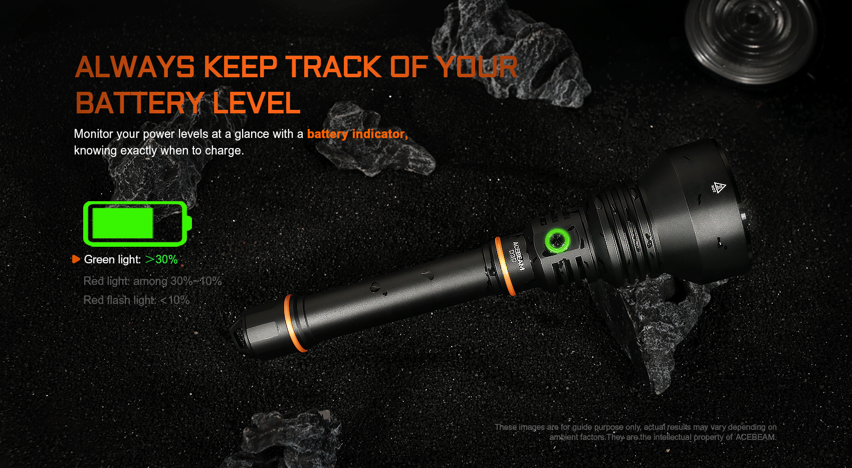 Acebeam D30 Diving Flashlight