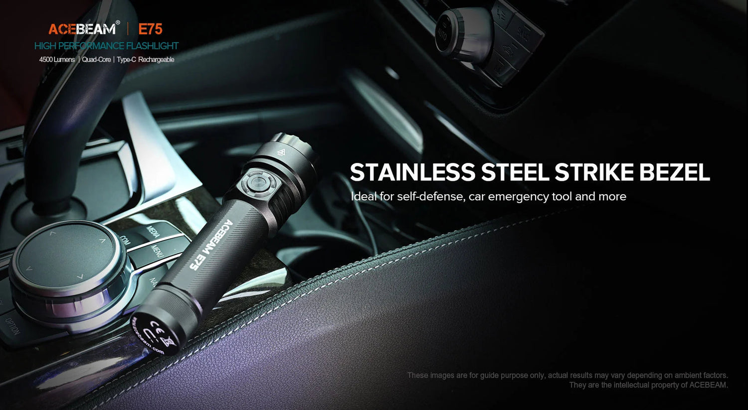 Acebeam E75 High-performance LED Flashlight - Options