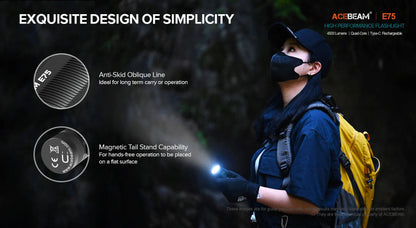 Acebeam E75 High-performance LED Flashlight - Options