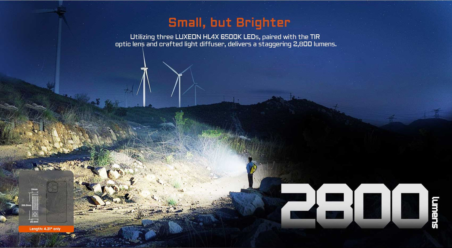 Acebeam EC20 Multi-light Source EDC Flashlight - Blue