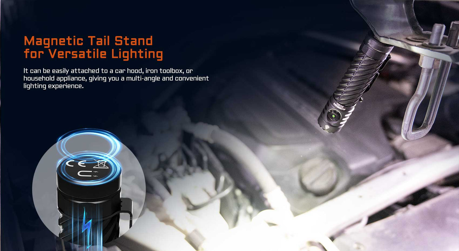 Acebeam EC20 Multi-light Source EDC Flashlight - Blue
