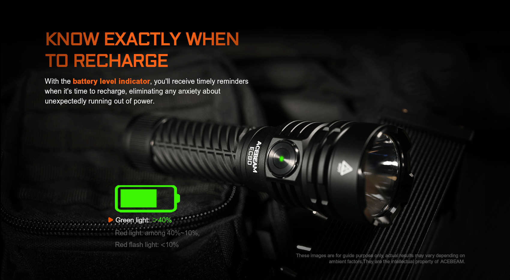 Acebeam EC90 Long Range EDC Flashlight