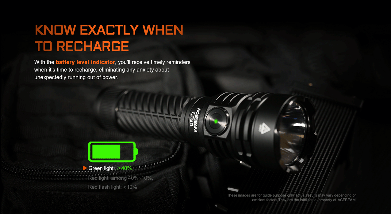 Acebeam EC90 Long Range EDC Flashlight Flashlight Acebeam 