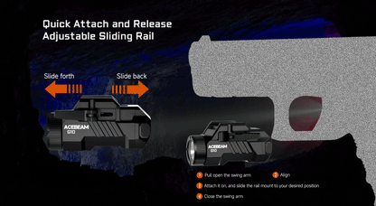 Acebeam G10 Rail Mounted Flashlight *** Special Order ***