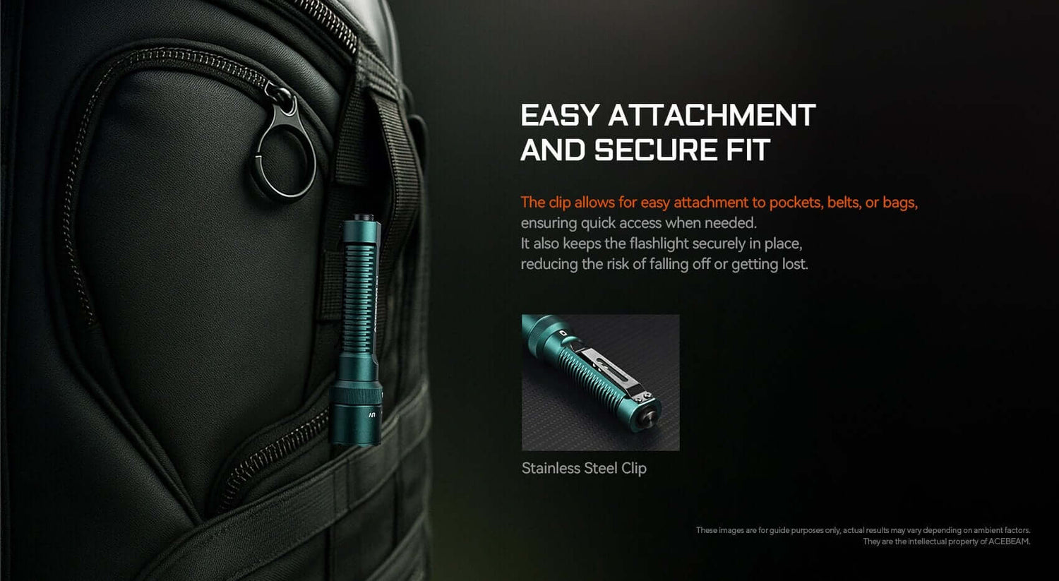 Acebeam K1 Triple-Source EDC Flashlight – White, Green &amp; UV Beams