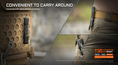Acebeam T35 Compact Tactical Flashlight - Options