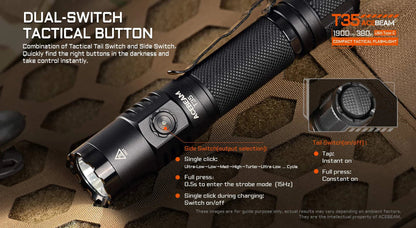 Acebeam T35 Compact Tactical Flashlight - Options