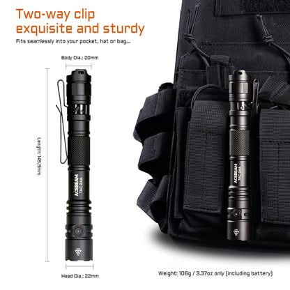 Acebeam TAC 2AA EDC Flashlight - Blue