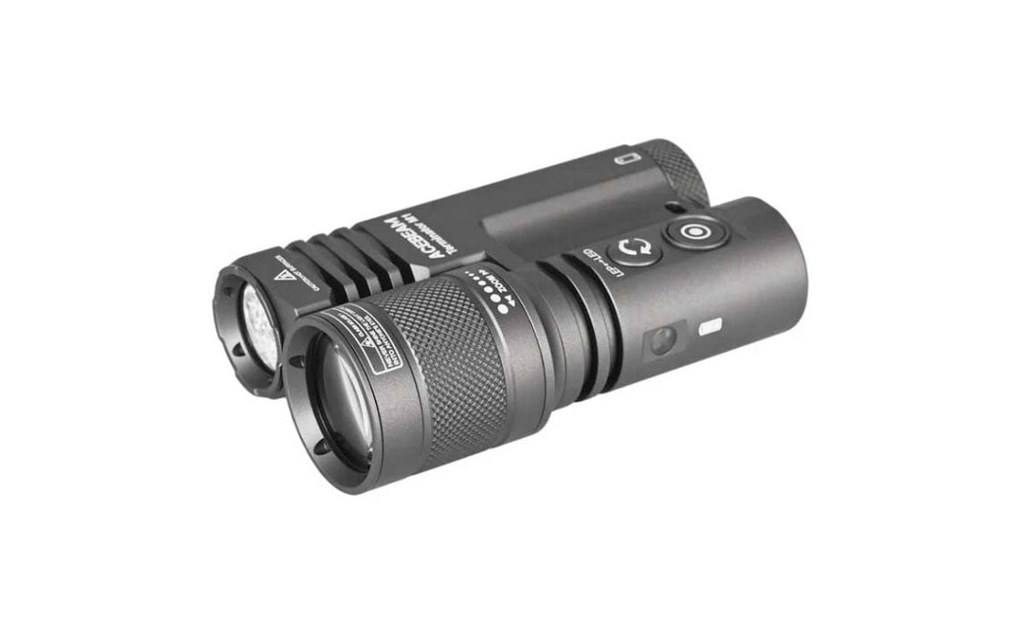 Acebeam Terminator M1 Dual Head LEP/LED Flashlight (Limited Edition) - Option Flashlight Acebeam Gray 