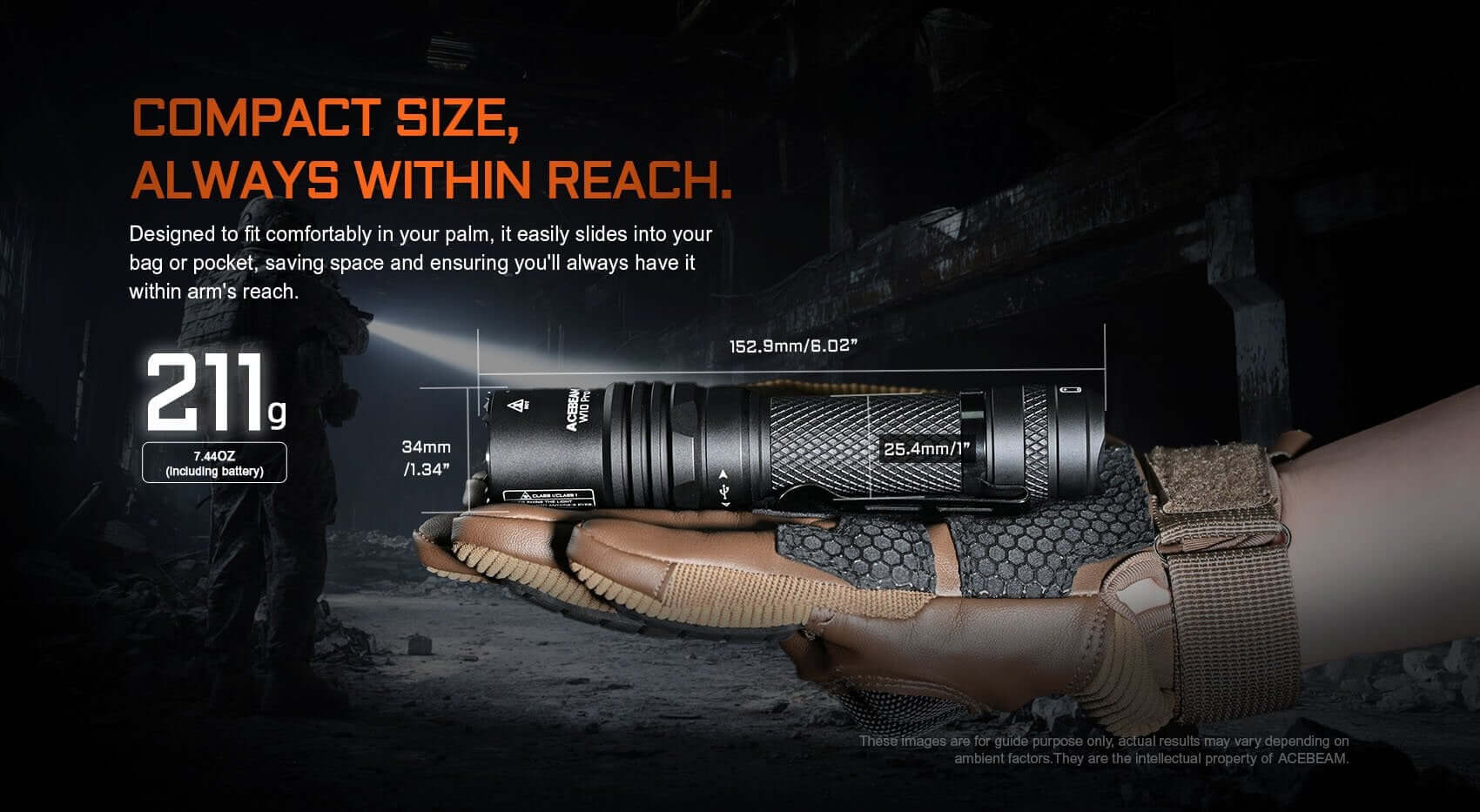 Acebeam W10 Pro LEP Flashlight – High-Performance Long-Range Beam