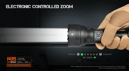 Acebeam W35 Zoom LEP Flashlight