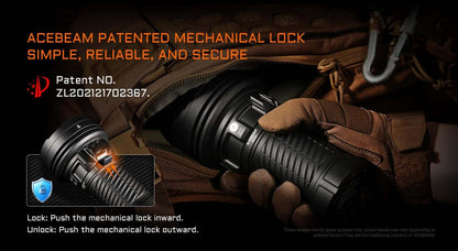 Acebeam X25 Powerful Flashlight - 22000 Lumens