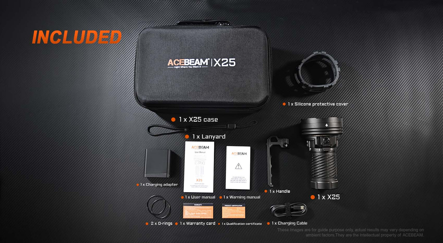 Acebeam X25 Powerful Flashlight - 22000 Lumens